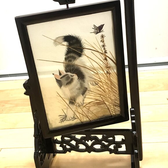 Collectible Vintage Chinese Suzhou Double Sided Silk Embroidery - Picture 3 of 7